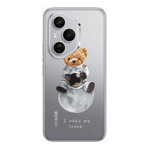 Honor Magic 400 Pro Bear in space Transparent Silicone TPU Θήκη